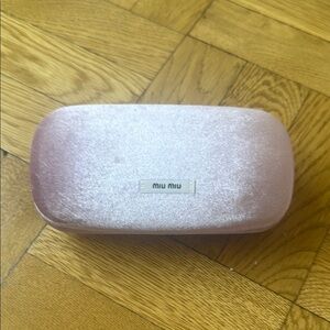 Miu Miu Blush Velvet Eyewear Case